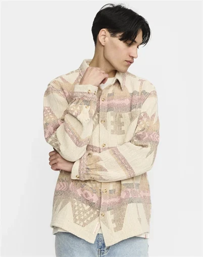 Revolution - Casual Skjorte - Offwhite
